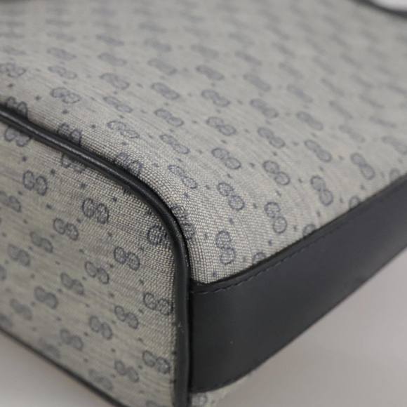 GUCCI Micro GG Supreme Shoulder Bag PVC Navy Gold 007 89 1095 Auth th5584 - Picture 9 of 16